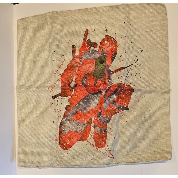 Deadpool 17.25" X 17.25" Throw Pillow Cover - Picture 1 of 2